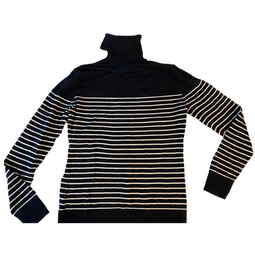 Women's Chaps Sweater, M, Black & White